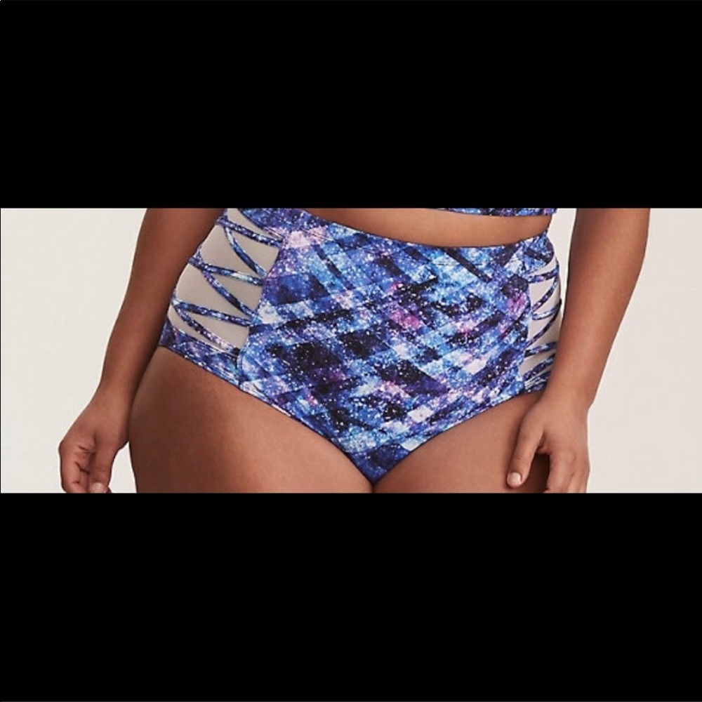 Torrid 1 Space Geo High Waist Bikini bottom